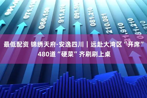 最低配资 锦绣天府·安逸四川｜远赴大湾区“开席” 480道“硬菜”齐刷刷上桌