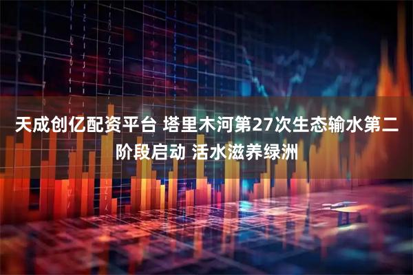 天成创亿配资平台 塔里木河第27次生态输水第二阶段启动 活水滋养绿洲